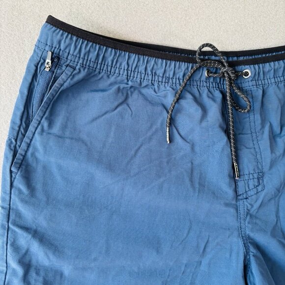 Tony Hawk Reflex Stretch Men’s Shorts 36 Blue Zip Pockets Nylon Beach Bermuda - Picture 2 of 12